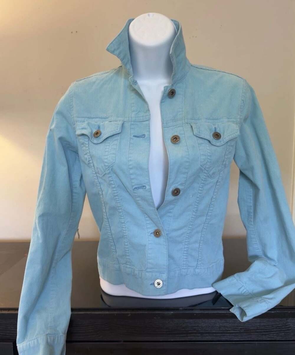 Theory Corduroy Jacket Size P Light Blue